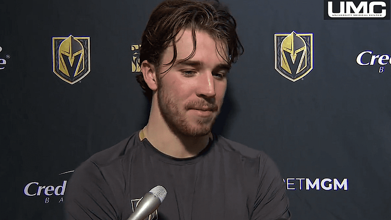 Dylan Coghlan (Screenshot- Vegas Golden Knights via Twitter)