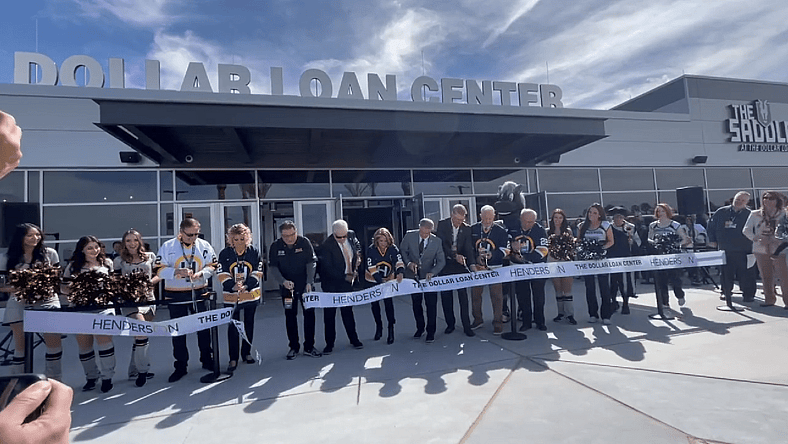 The Dollar Loan Center Henderson Silver Knights Vegas Golden Knights (Photo- Dollar Loan Center via Twitter)