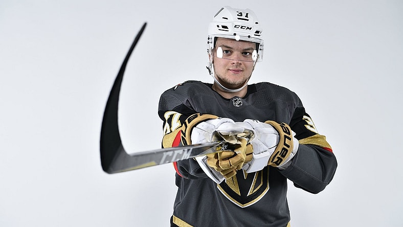 Reid Duke Vegas Golden Knights first ever player (Photo- Vegas Golden Knights via Twitter)