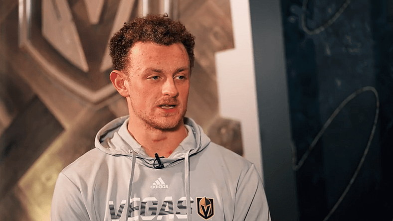 Jack Eichel Vegas Golden Knights interview (Photo/Screenshot- Vegas Golden Knights via Twitter)