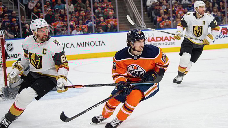 Kailer Yamamoto and Mark Stone Vegas Golden Knights (Photo- Edmonton Oilers via Twitter)