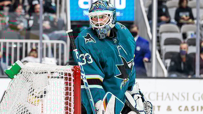 Adin Hill Vegas Golden Knights San Jose Sharks trade (Photo- San Jose Sharks via Twitter)