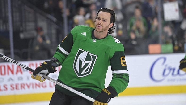 Jonathan Marchessault St. Patrick's Day jerseys (Photo- Vegas Golden Knights via Twitter)
