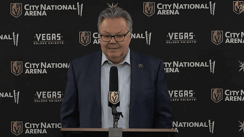 Vegas Golden Knights general manager Kelly McCrimmon (Photo- Vegas Golden Knights via Twitter)