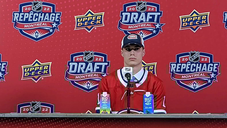 Juraj Slafkovsky, Montreal Canadiens first overall pick 2022 NHL Draft (Photo- Montreal Hockey Now)