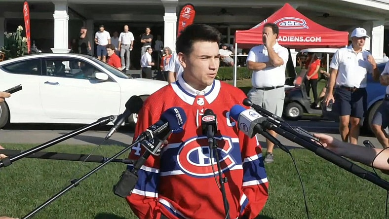 Former Vegas Golden Knight Nick Suzuki Montreal Canadiens captain (Photo- Marco D'Amico, Montreal Hockey Now)