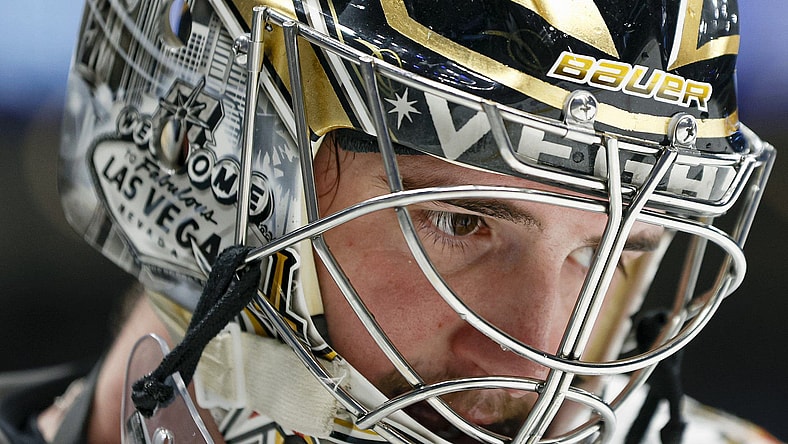 Logan Thompson Vegas Golden Knights (Photo- Vegas Golden Knights via Twitter)
