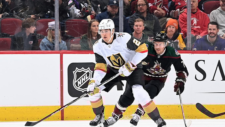 Zach Whitecloud Vegas Golden Knights Arizona Coyotes (Photo- Vegas Golden Knights via Twitter)