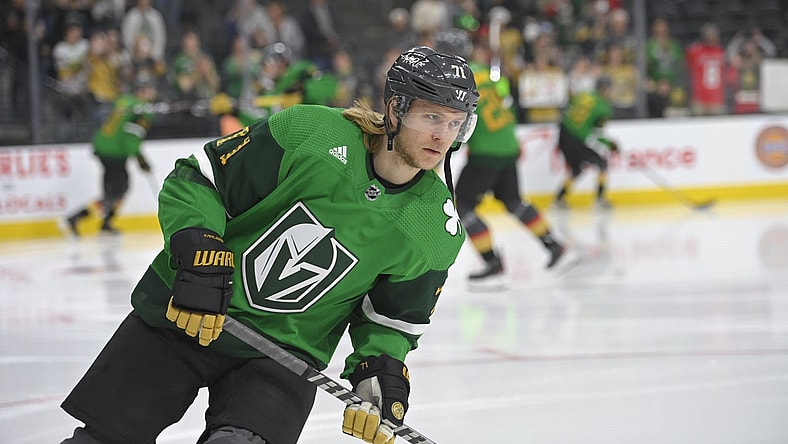 William Karlsson St. Patrick's Day jerseys (Photo- Vegas Golden Knights via Twitter)