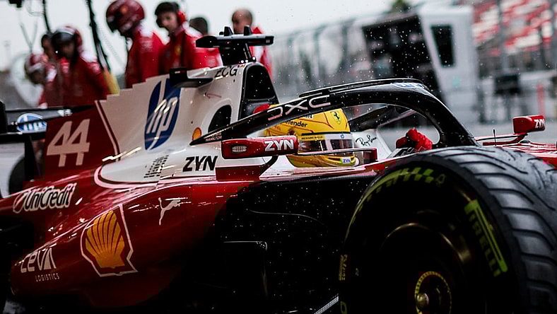 Formula 1 F1 Lewis Hamilton Ferrari Barcelona testing