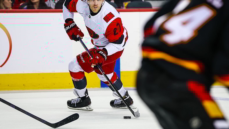 NHL: Carolina Hurricanes at Calgary Flames