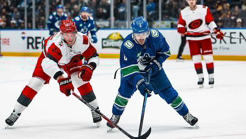 NHL: Carolina Hurricanes at Vancouver Canucks