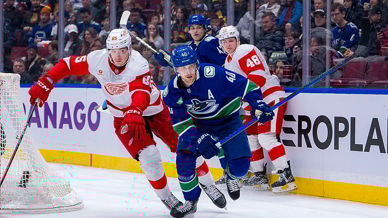 NHL: Detroit Red Wings at Vancouver Canucks