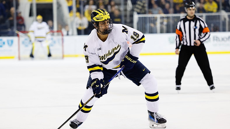 NCAA Hockey: Penn State at Michigan, top montreal canadiens prospect michael hage
