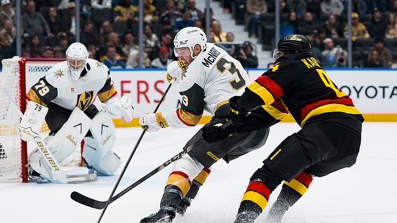 NHL: Vegas Golden Knights at Vancouver Canucks