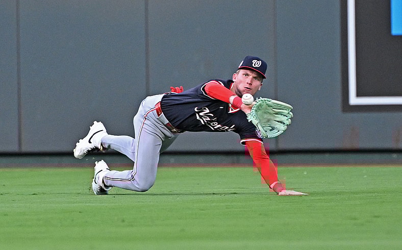 Washington Nationals outfielder Robert Hassell III