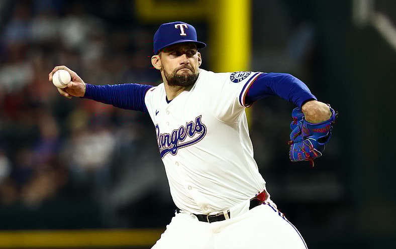 Texas Rangers pitcher Nathan Eovaldi