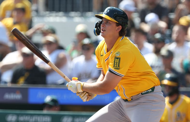 Athletics first baseman Nick Kurtz