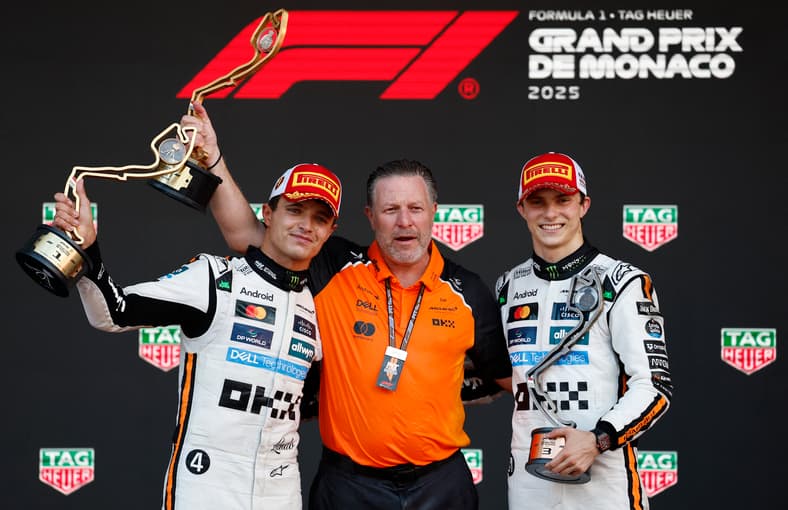 Lando Norris Oscar Piastri McLaren Belgian Grand prix 2025