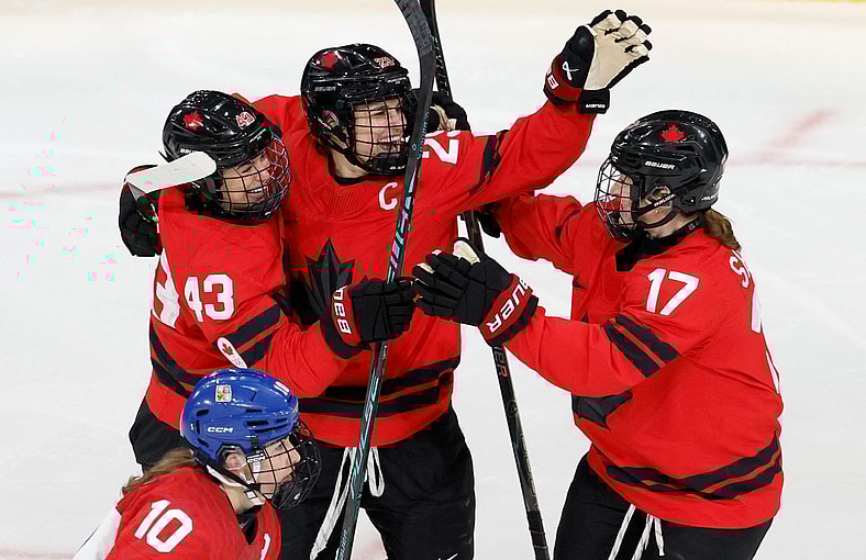 Olympics: Ice Hockey-Women Group A - CAN-CZE
