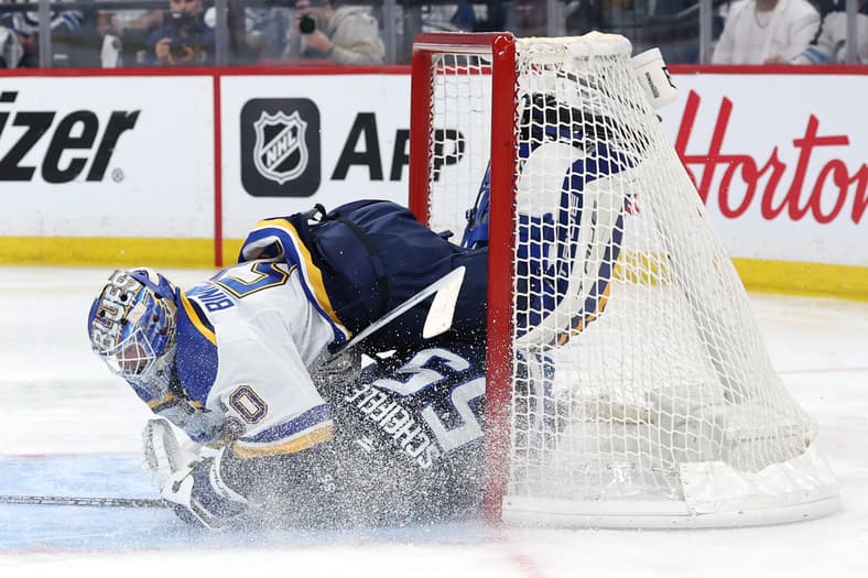 NHL: Stanley Cup Playoffs-St. Louis Blues at Winnipeg Jets