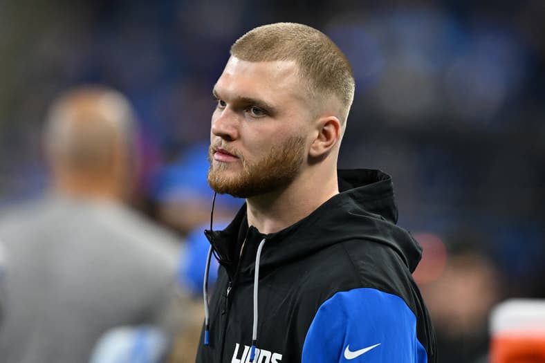 Detroit Lions defensive end Aidan Hutchinson