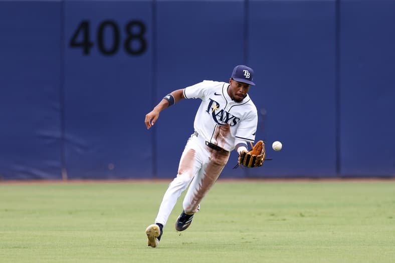 Tampa Bay Rays center fielder Chandler Simpson