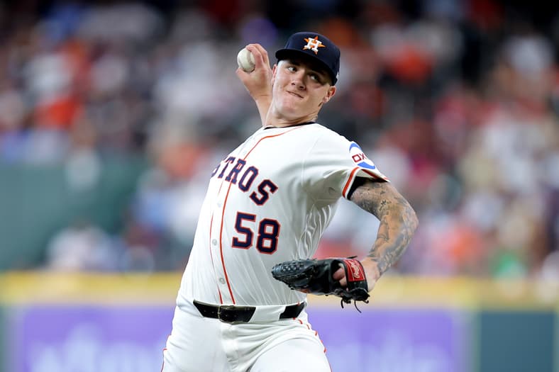 Houston Astros pitcher Hunter Brown