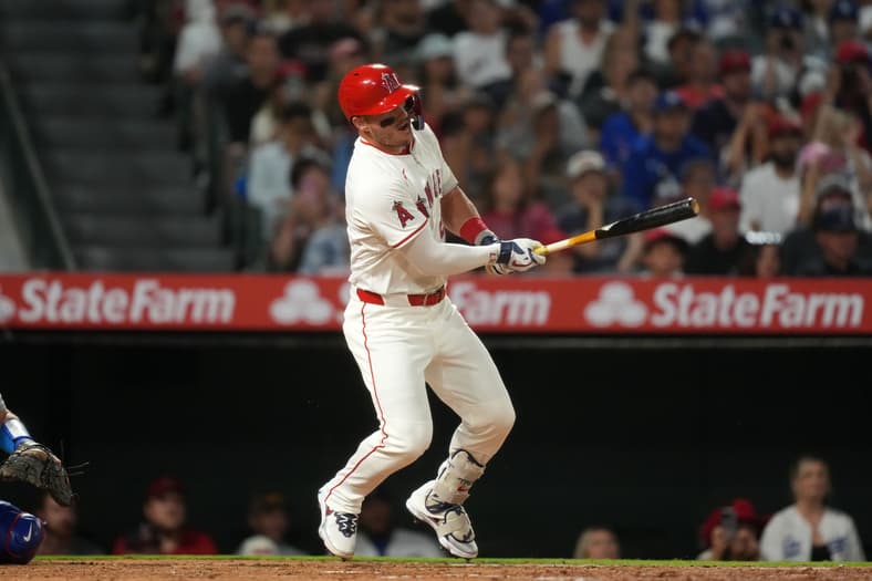 Los Angeles Angels designated hitter Mike Trout