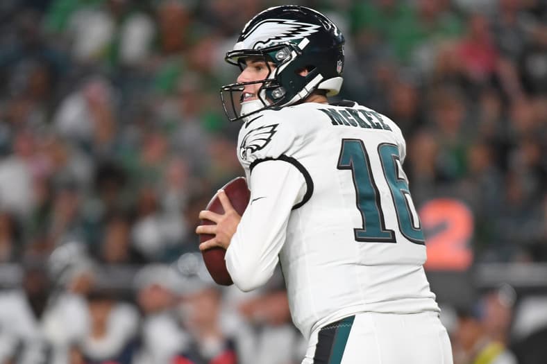 Philadelphia Eagles quarterback Tanner McKee