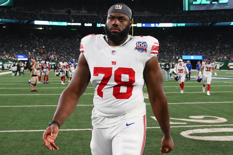 New York Giants offensive lineman Andrew Thomas