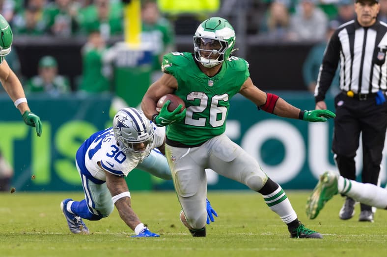 Philadelphia Eagles running back Saquon Barkley