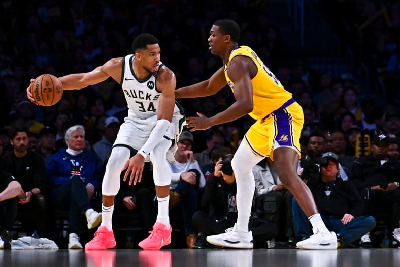 NBA: Milwaukee Bucks at Los Angeles Lakers