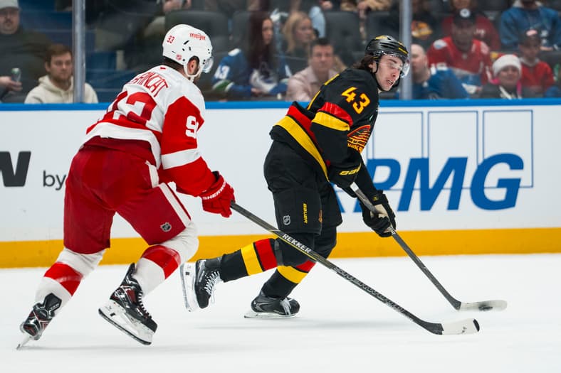 NHL: Detroit Red Wings at Vancouver Canucks