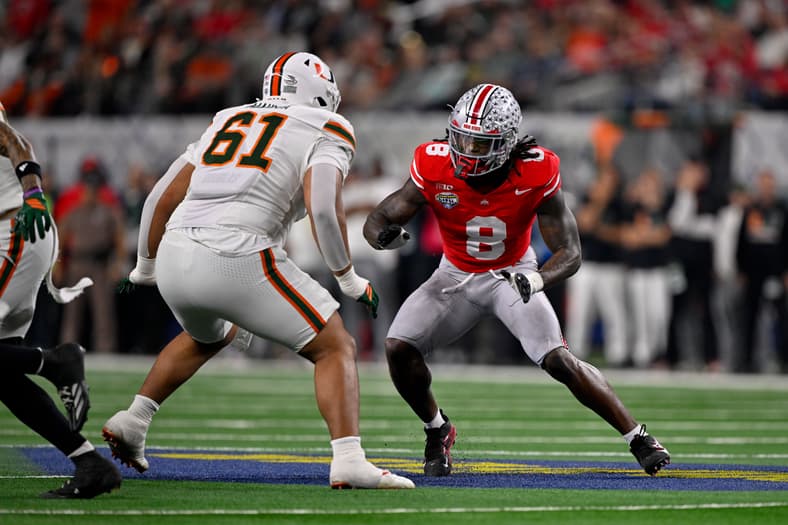 Arvell Reese Raiders NFL Combine