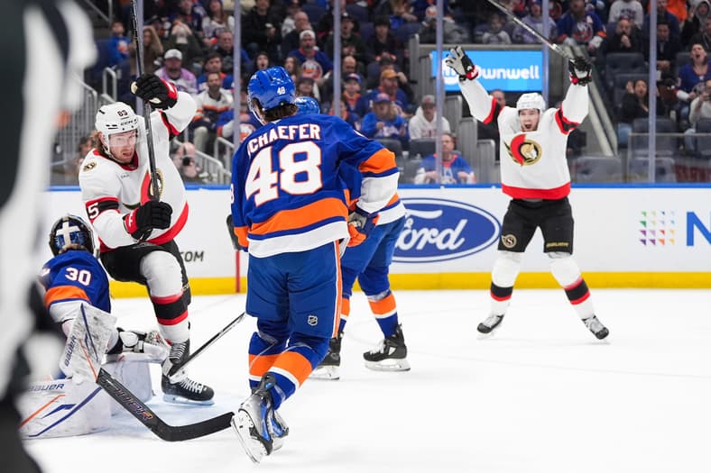 NHL: Ottawa Senators at New York Islanders