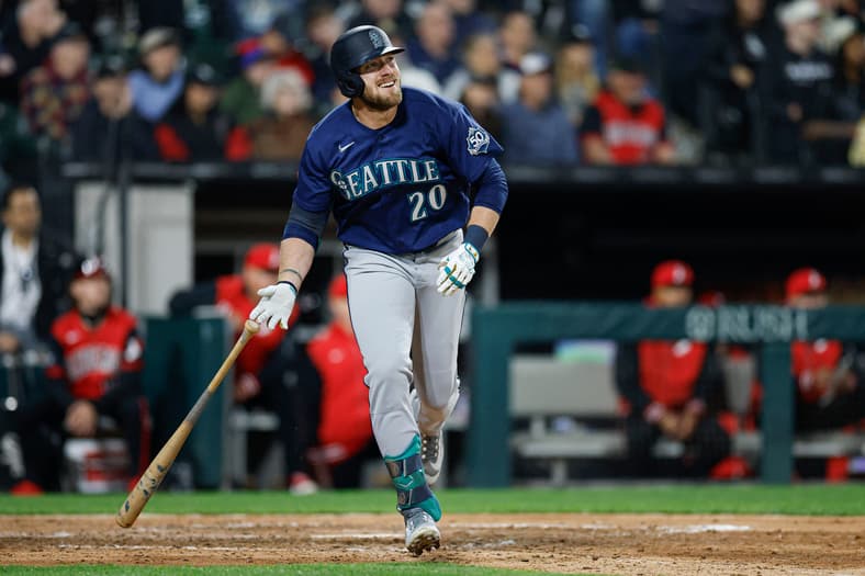 MLB: Luke Raley Admiring Home Run