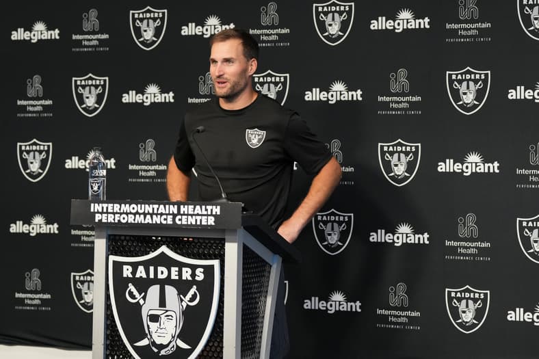 NFL: Las Vegas Raiders-Kirk Cousins Press Conference
