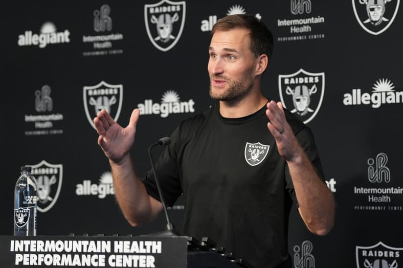 NFL: Las Vegas Raiders-Kirk Cousins Press Conference