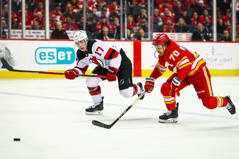 NHL: New Jersey Devils at Calgary Flames