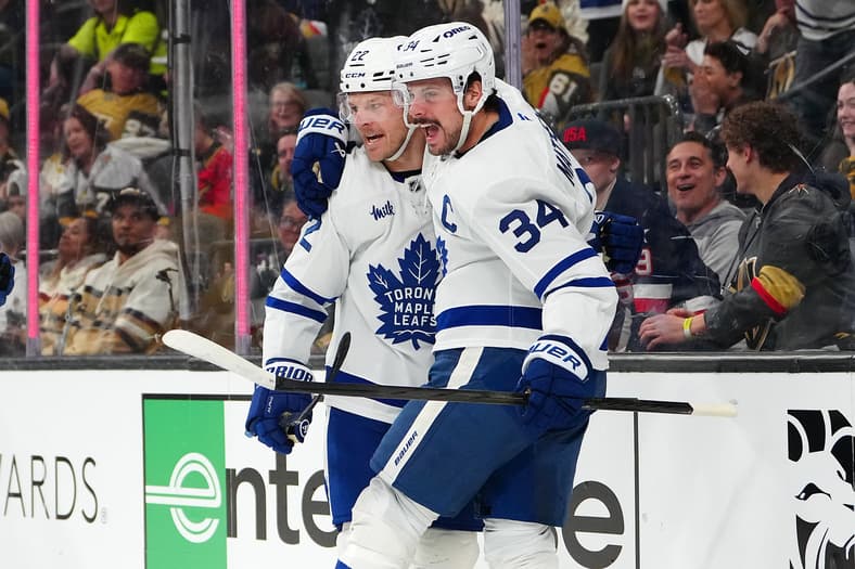 NHL: Toronto Maple Leafs at Vegas Golden Knights, Auston Matthews