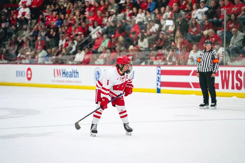 University of Wisconsin forward Lacey Eden.
