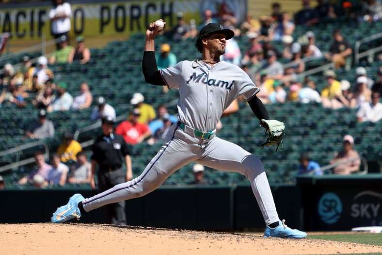 MLB: Miami Marlins at Athletics