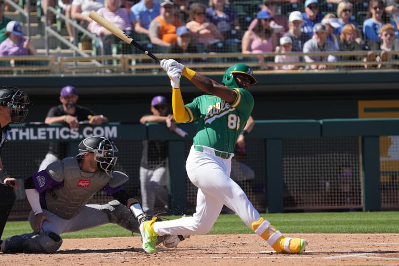 MLB: Spring Training-Colorado Rockies at Athletics
