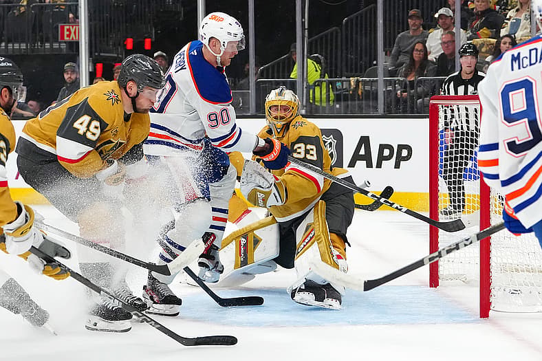 NHL: Stanley Cup Playoffs-Edmonton Oilers at Vegas Golden Knights
