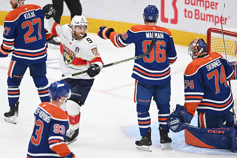 NHL: Stanley Cup Final-Florida Panthers at Edmonton Oilers