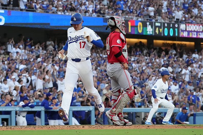 Los Angeles Dodgers designated hitter Shohei Ohtnai