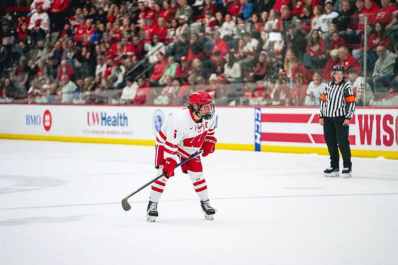 University of Wisconsin forward Lacey Eden.
