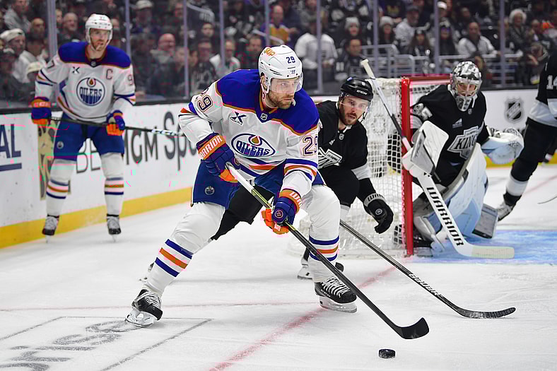 NHL: Stanley Cup Playoffs-Edmonton Oilers at Los Angeles Kings