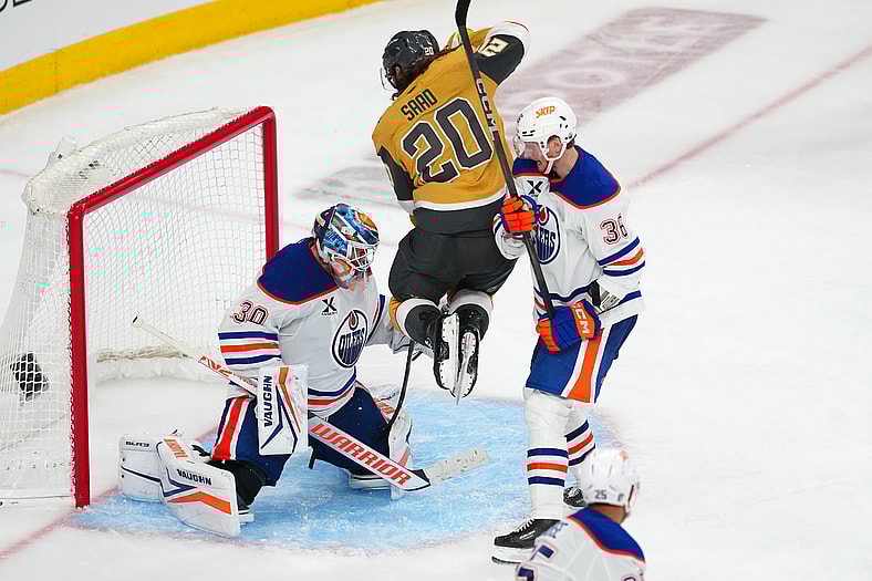 NHL: Stanley Cup Playoffs-Edmonton Oilers at Vegas Golden Knights